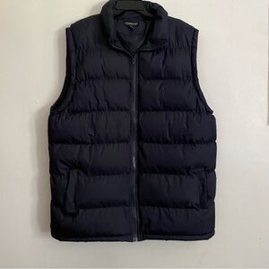 Fourcast Outwear Puffer Vest‎ Mens Size XL Full Zip Up Dark Blue-Black